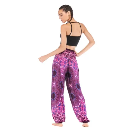 Boho Print Relax Fit Capri Pants