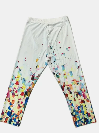 Printed Legging Capri Pants - Image 2