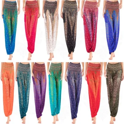 Boho Print Relax Fit Capri Pants - Image 6