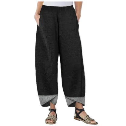Casual Wide Leg Capri Pants - Image 3