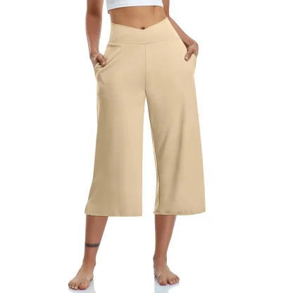 Active Wide Leg Capri Pants - Image 4
