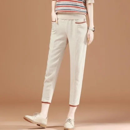 Casual Skinny Capri Pants - Image 5