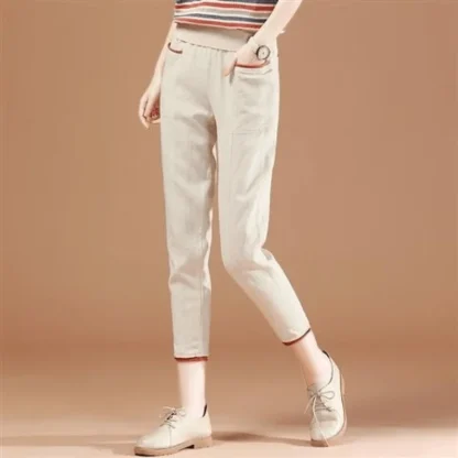 Casual Skinny Capri Pants
