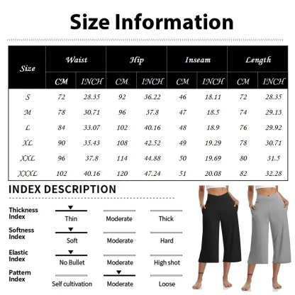 Active Wide Leg Capri Pants - Image 7