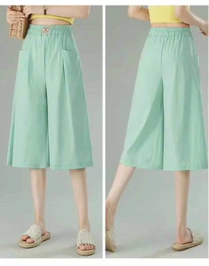 Simplicity Wide Leg Capri Pants - Image 2
